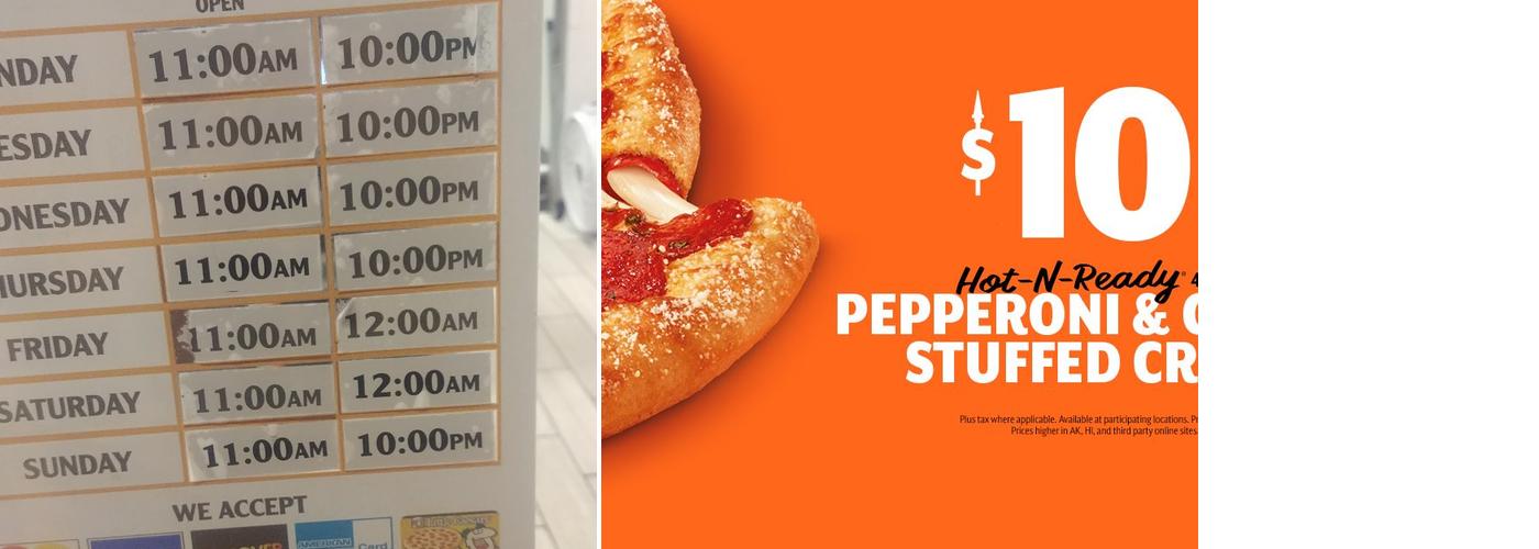 Little Caesars Pizza Menu