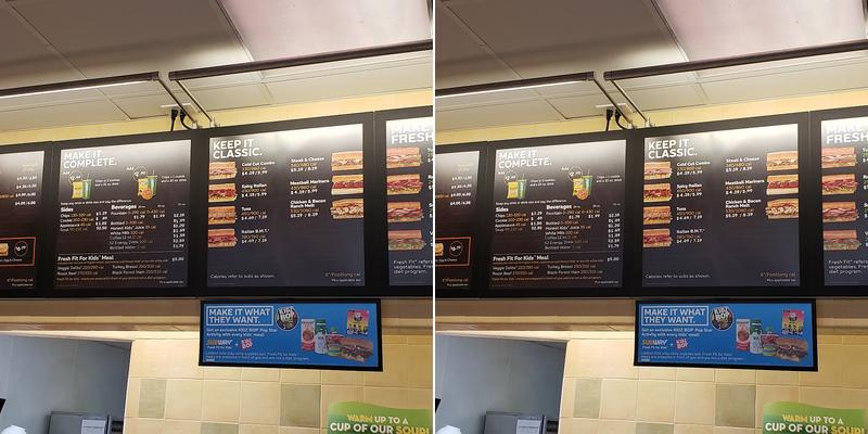 Subway Menu