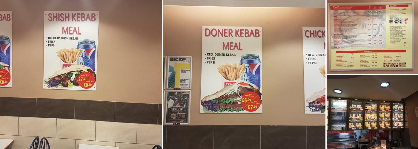 Kens Kebabs & Speedy Pizza Menu