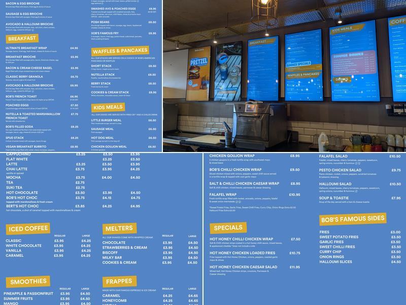 Bob & Berts Portstewart Menu