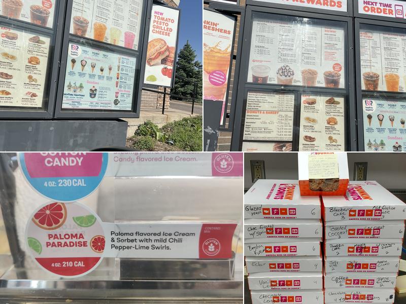 Dunkin' Menu