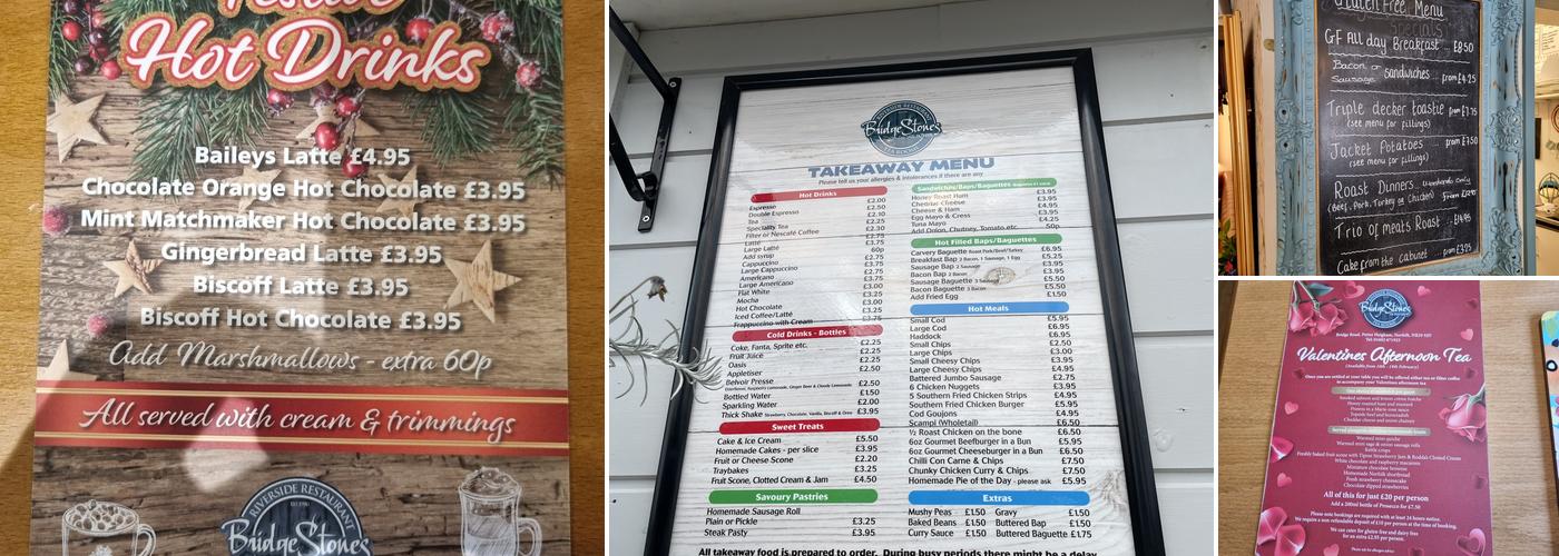 BridgeStones of Potter Menu