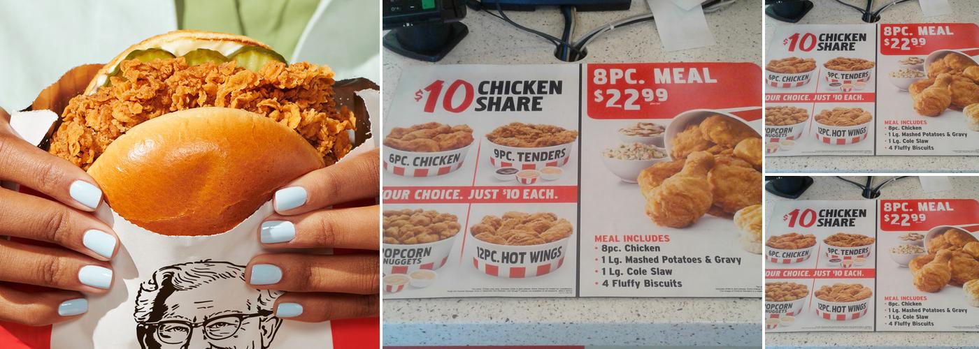 KFC Menu
