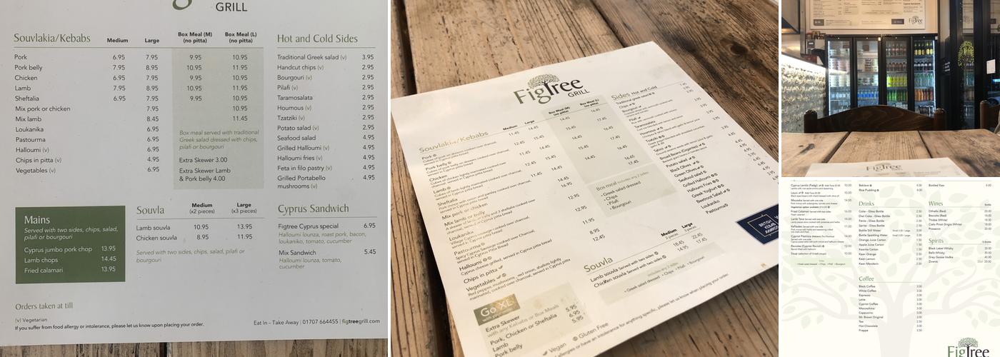 Fig Tree Grill Menu