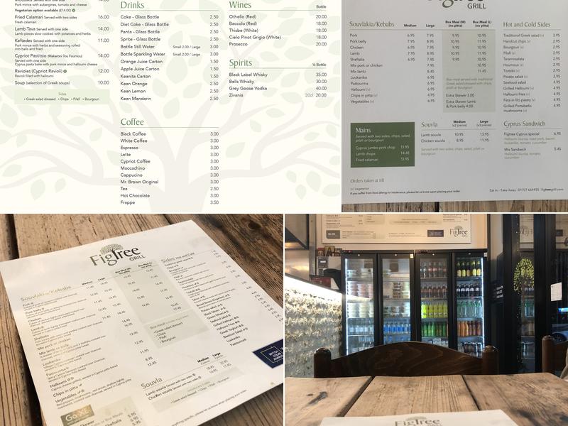 Fig Tree Grill Menu