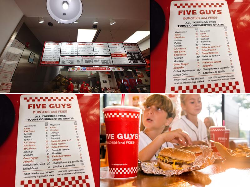 Five Guys Menu