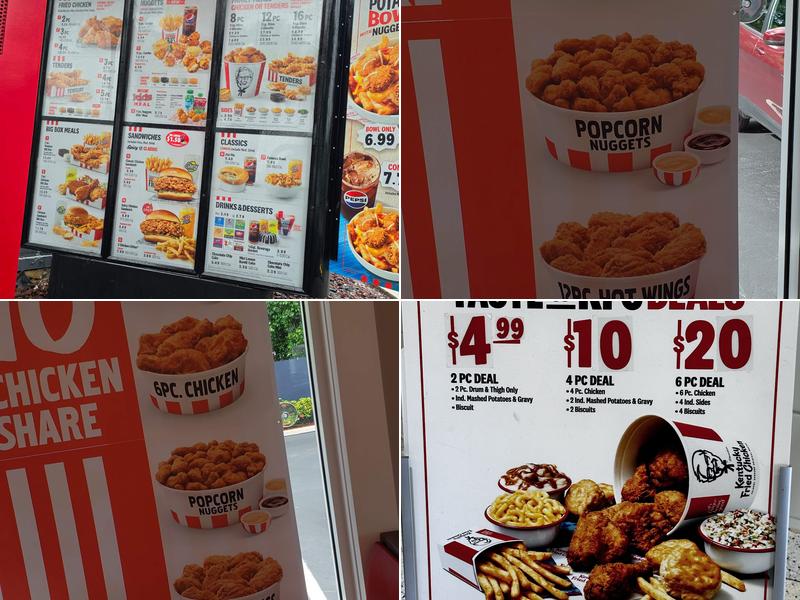KFC Menu