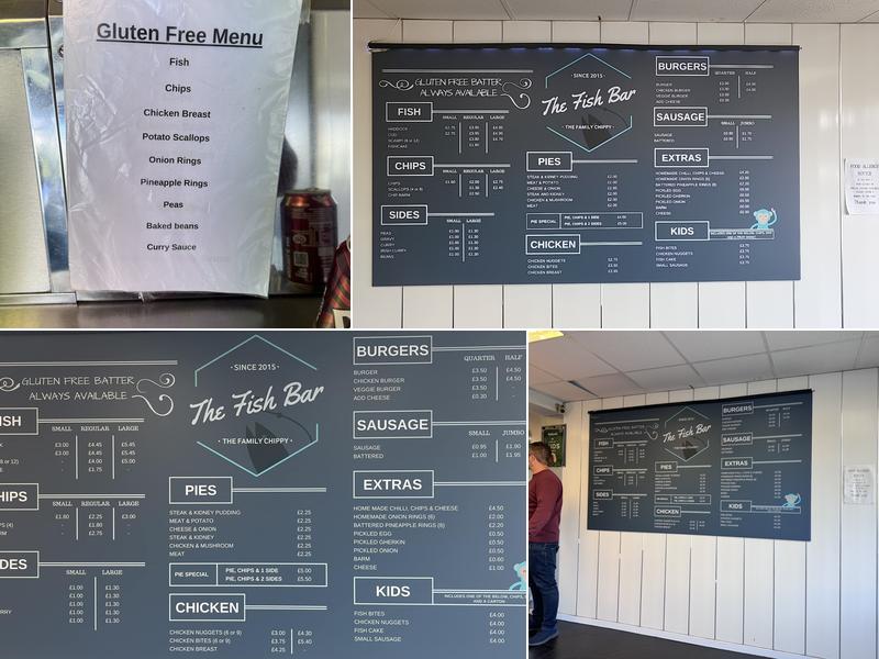 The Fish Bar Menu