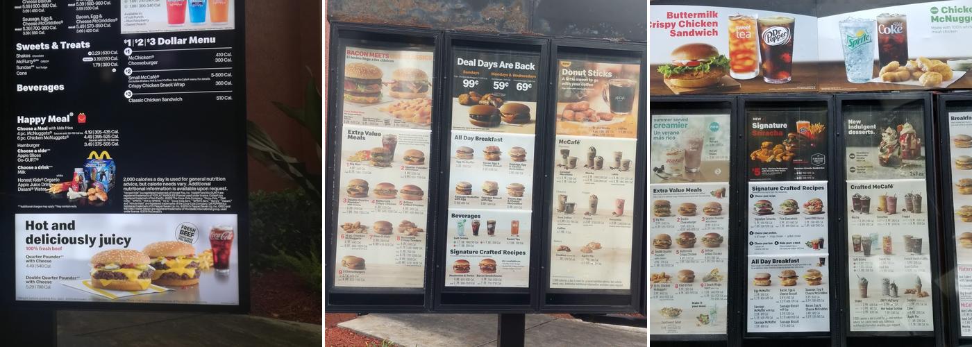 McDonald's Menu
