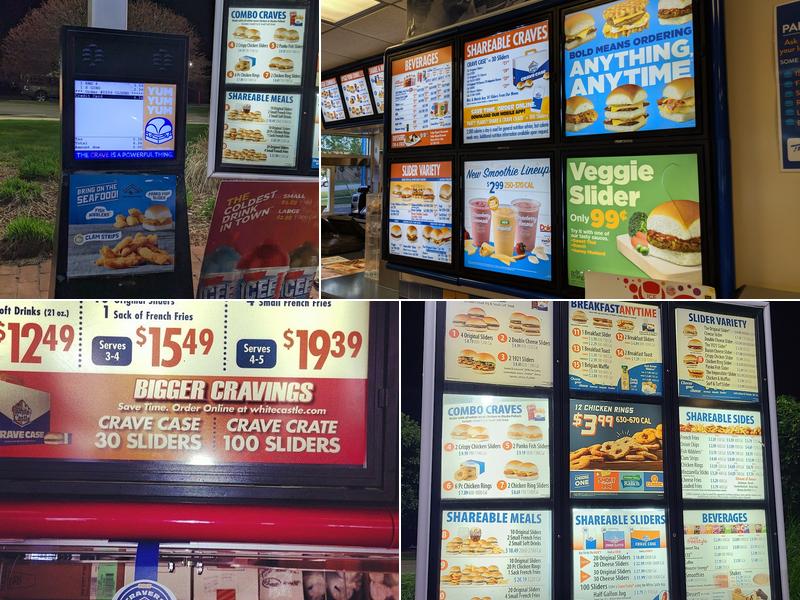White Castle Menu