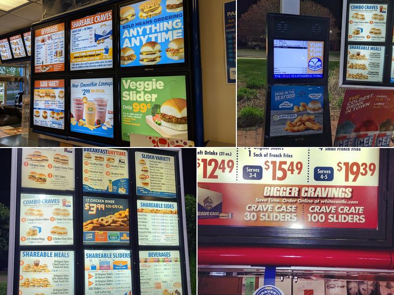 White Castle Menu
