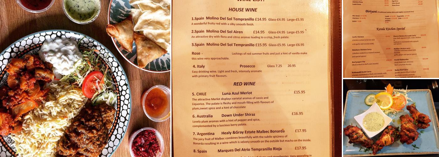 Maharani Restaurant, Preston Menu