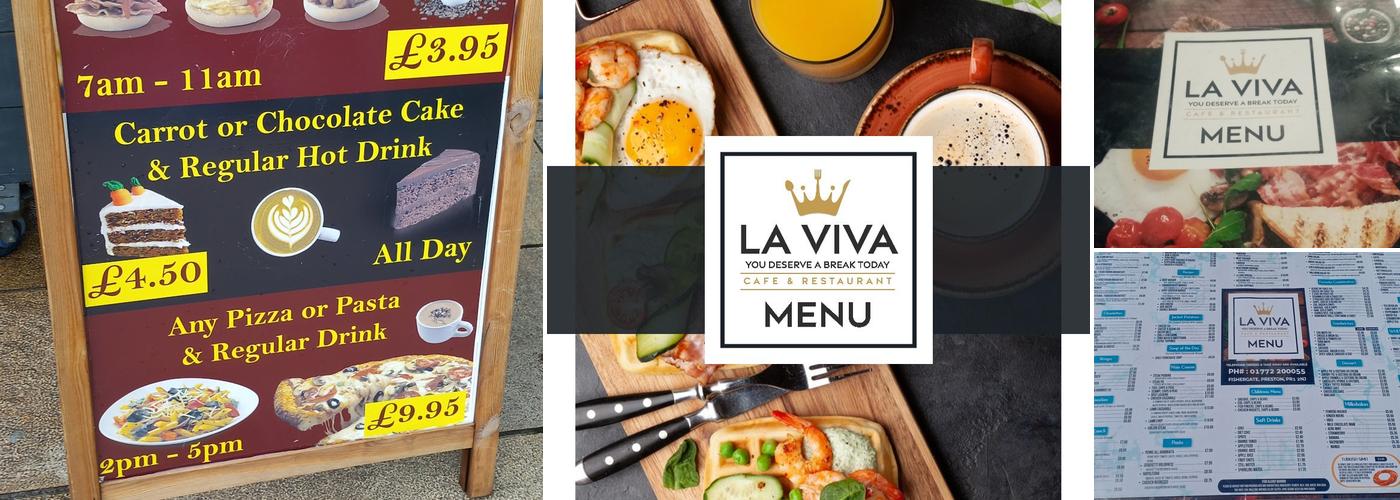 La Viva Cafe Restaurant Menu