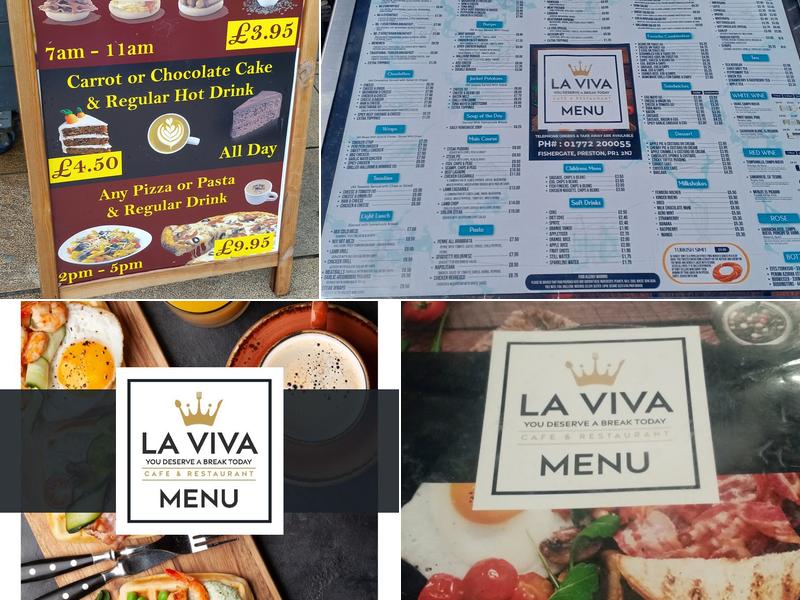 La Viva Cafe Restaurant Menu
