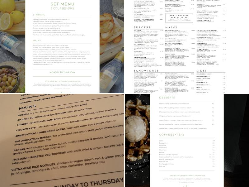 FORUM BAR & KITCHEN Menu