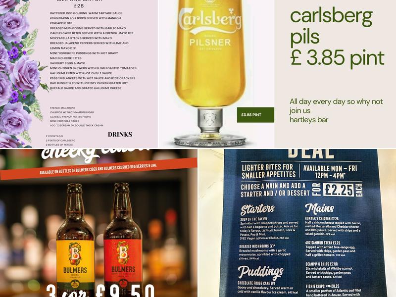 Hartleys Wine Bar Menu