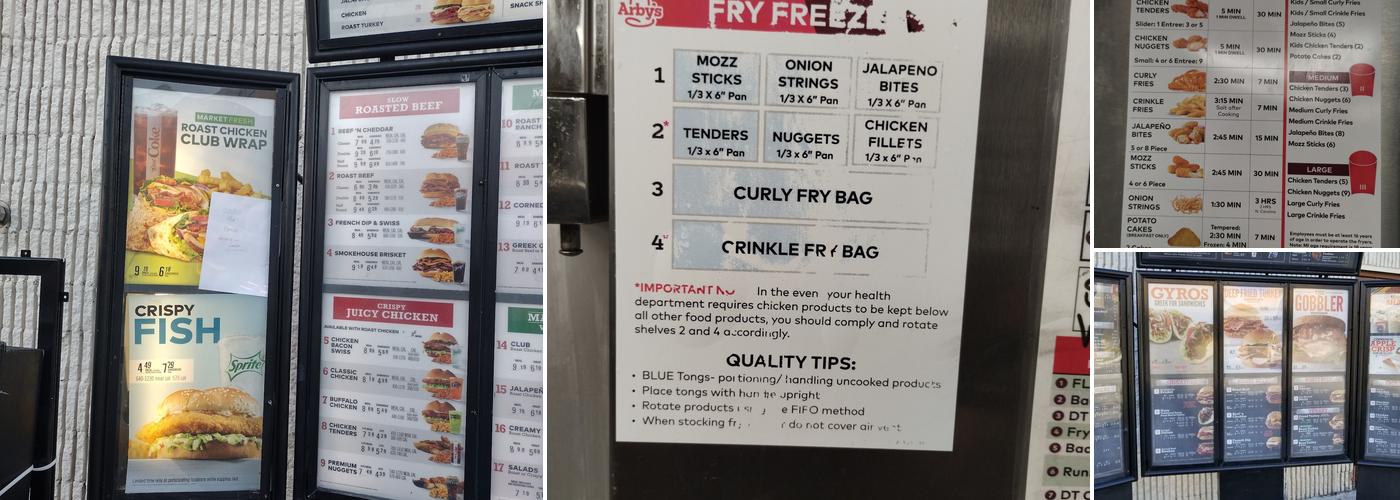 Arby's Menu