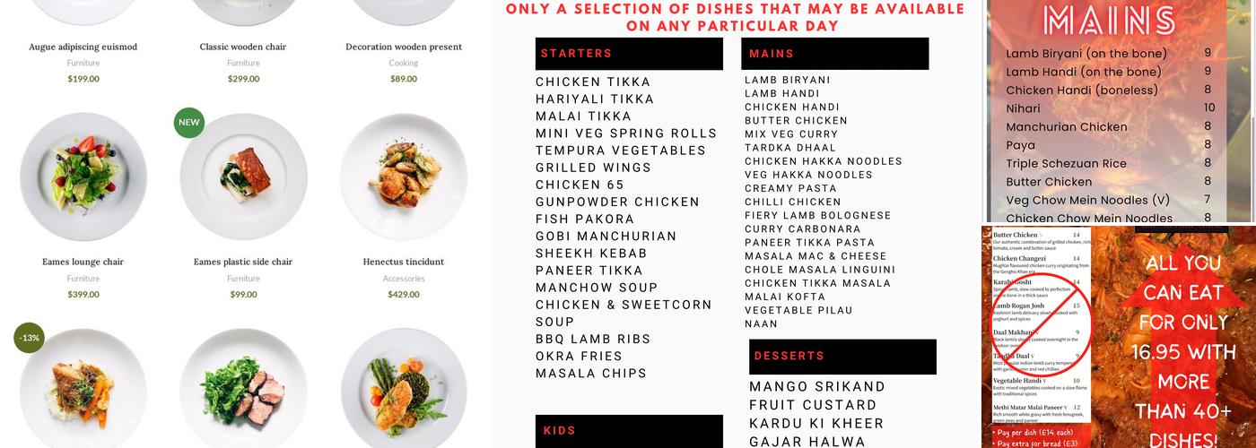 Raees ‘Pan-Asian’ Buffet & Catering Menu