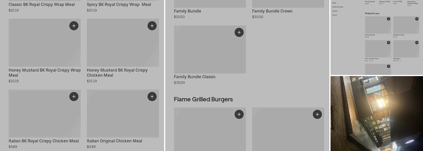 Burger King Menu