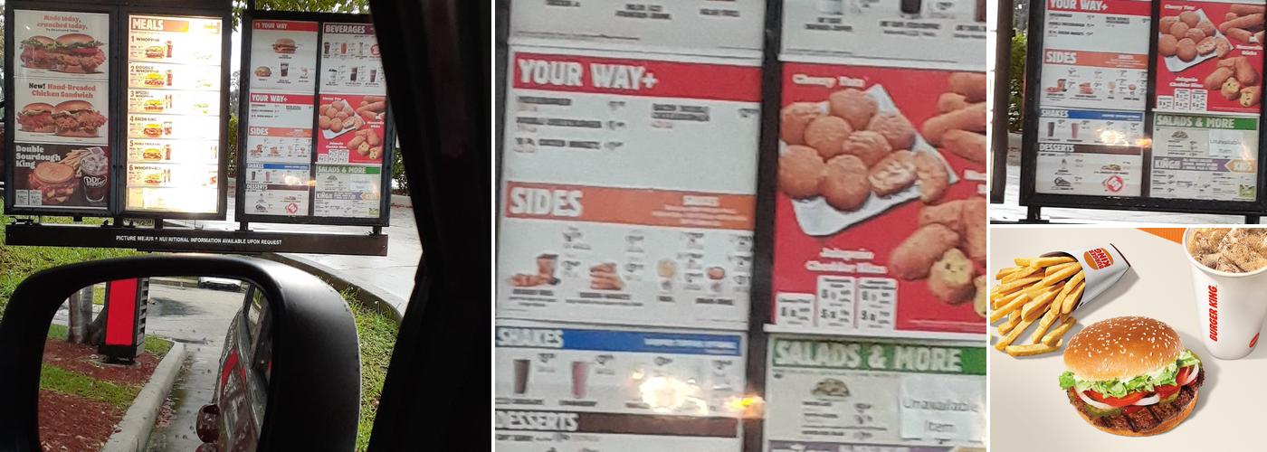 Burger King Menu