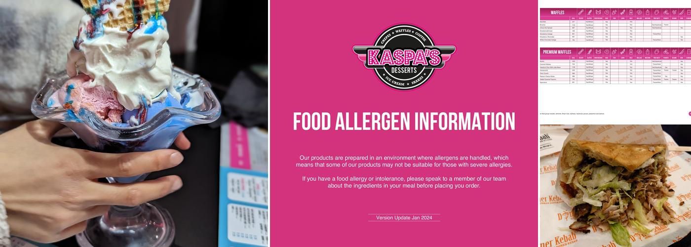 Kaspa's Preston Menu