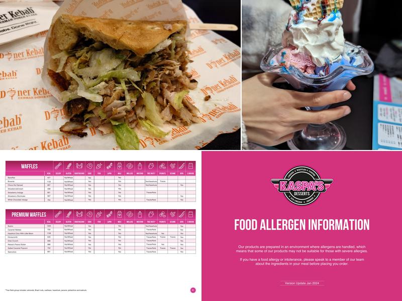 Kaspa's Preston Menu