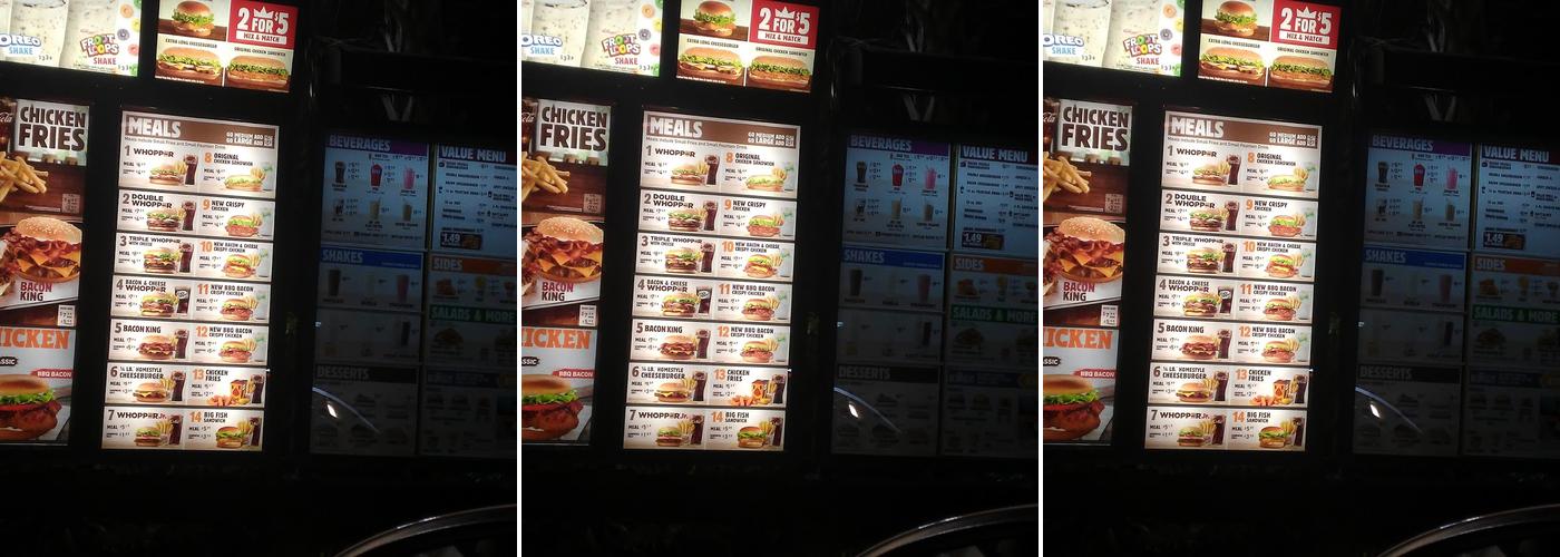Burger King Menu