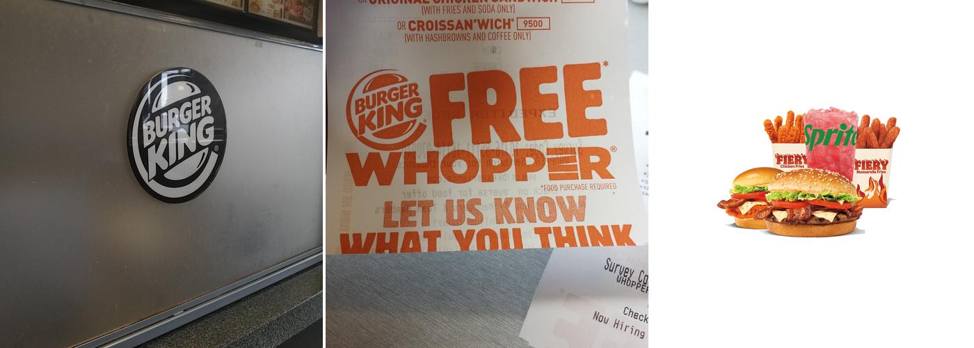 Burger King Menu