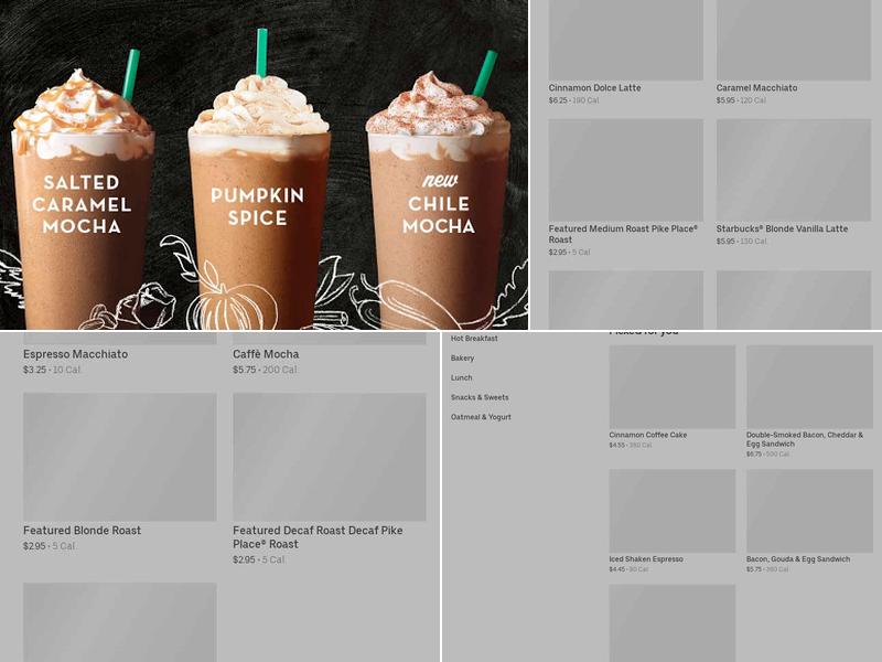 Starbucks Menu
