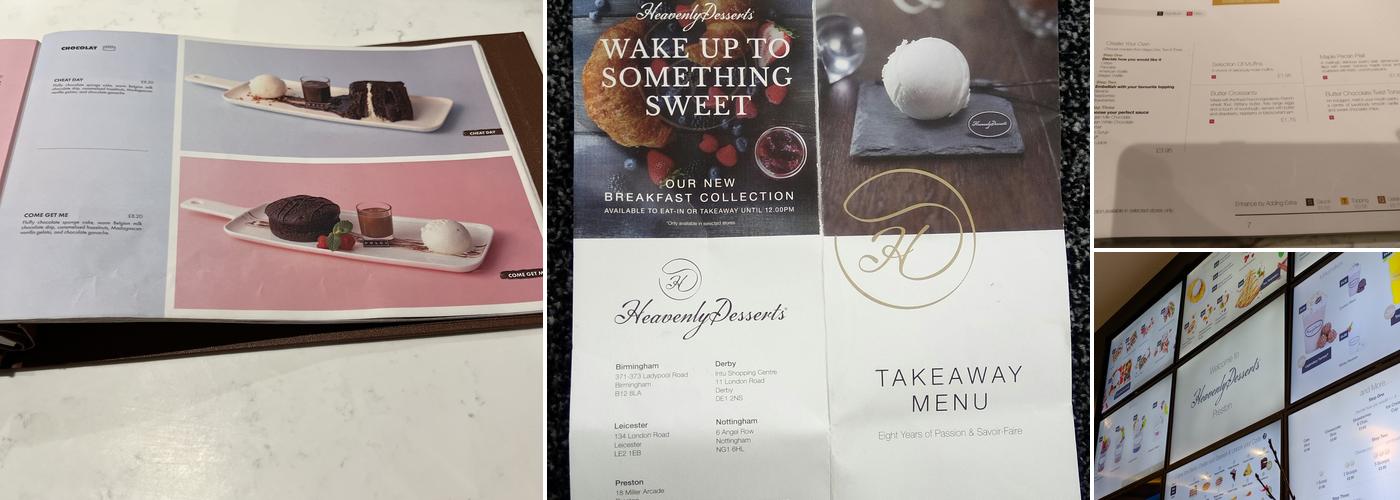 Haute Dolci Preston Menu