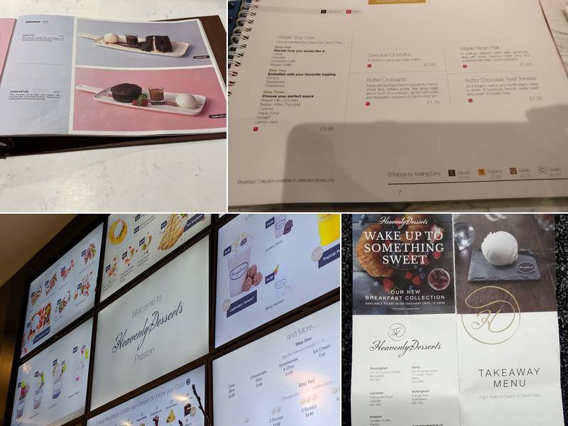 Haute Dolci Preston Menu