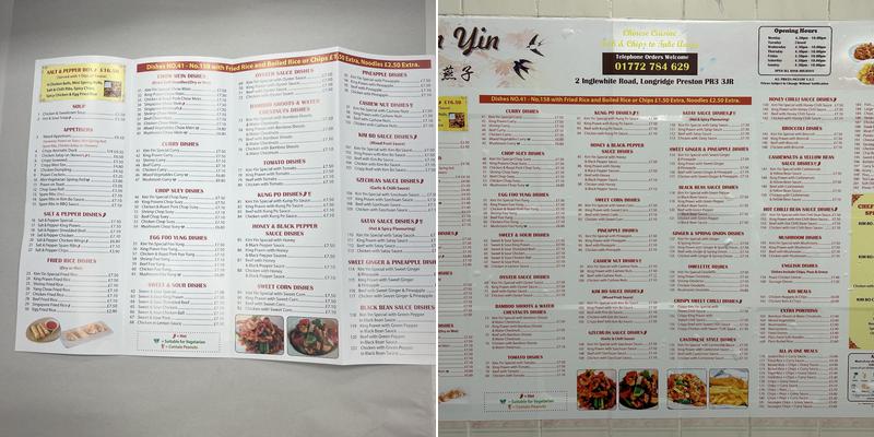 Kim-Yin Menu
