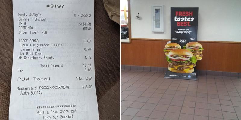 Wendy's Menu