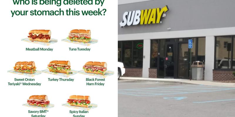Subway Menu