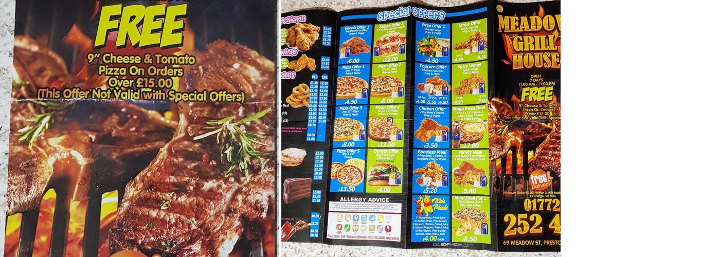 Deli Grill / Deli Bar Menu