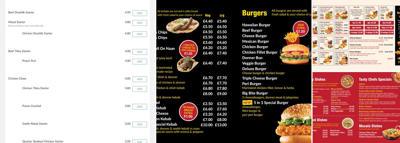 5 In 1 Menu