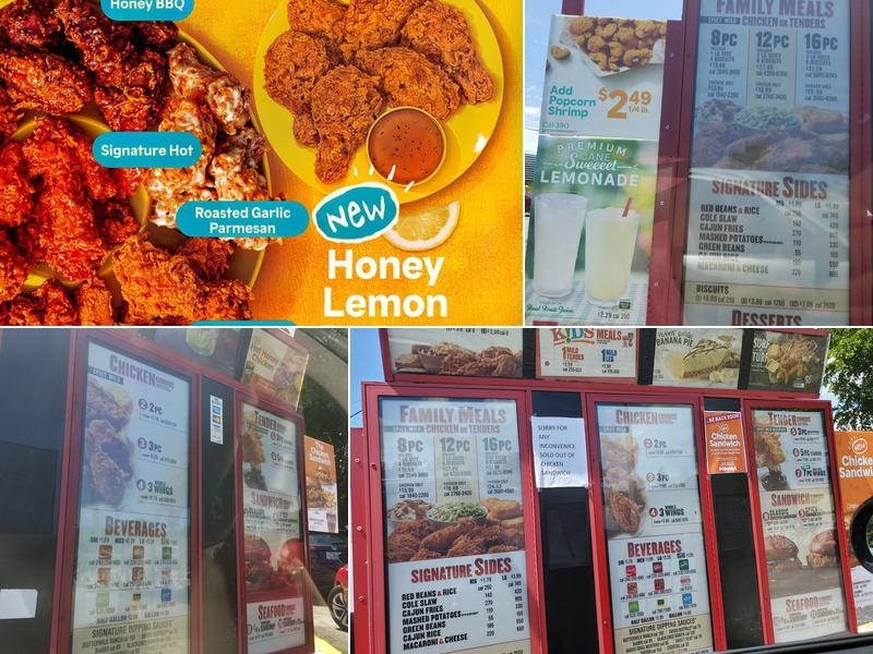 Popeyes Louisiana Kitchen Menu