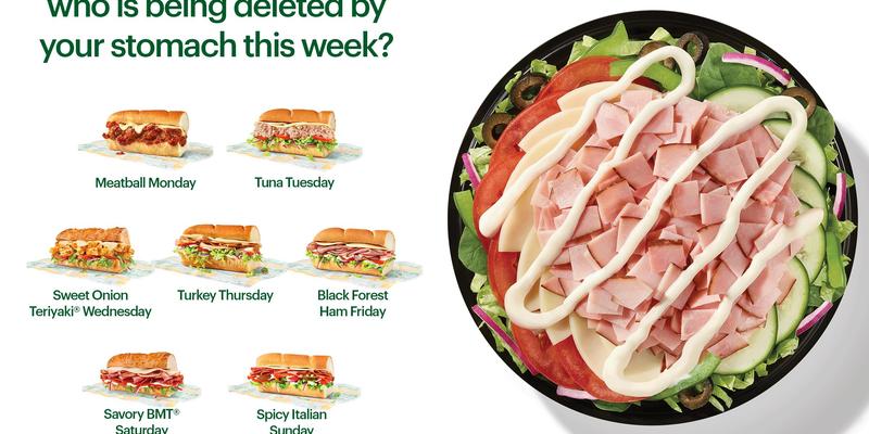 Subway Menu