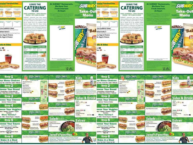 Subway Menu