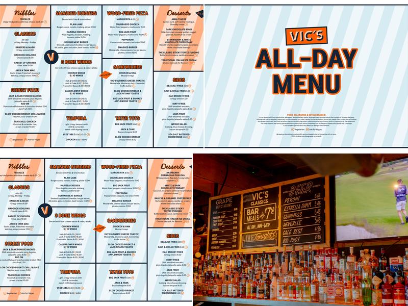 Vic's Menu