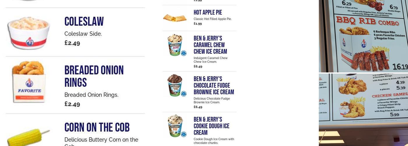 Favorite Chicken & Ribs Princes Risborough Menu