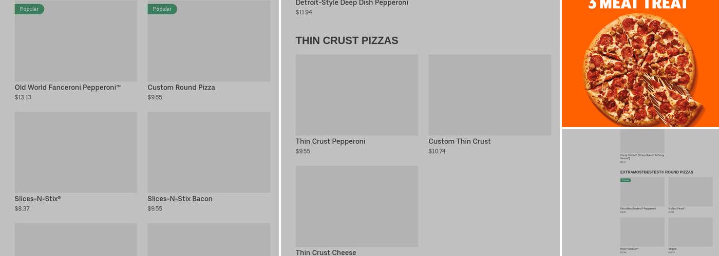 Little Caesars Pizza Menu