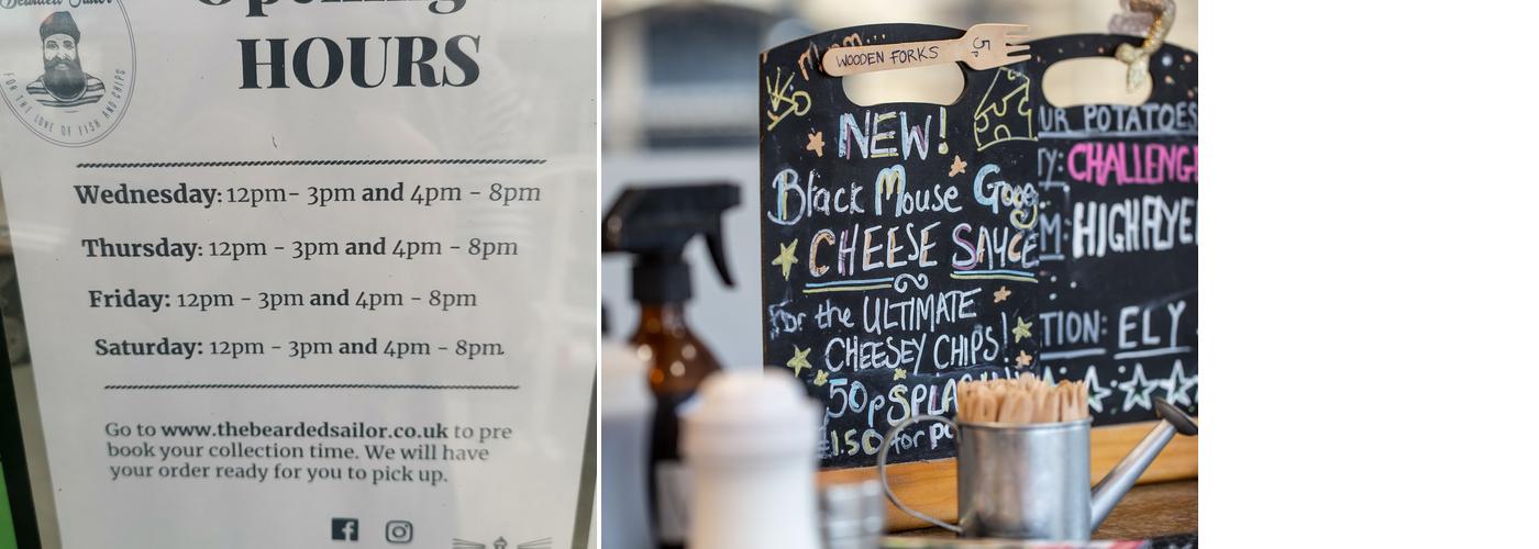 The Bearded Sailor Menu