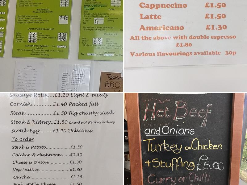 Sandy's Sandwich Shop Menu