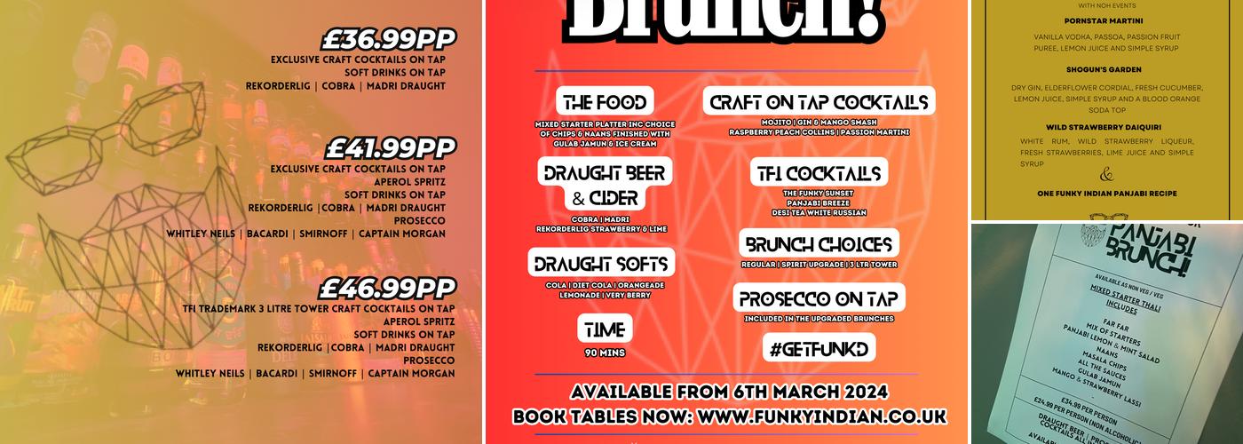 The Funky Indian Leeds Menu