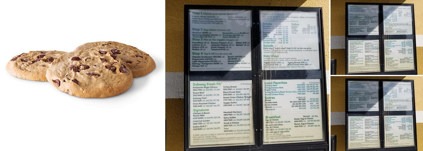 SUBWAY Menu