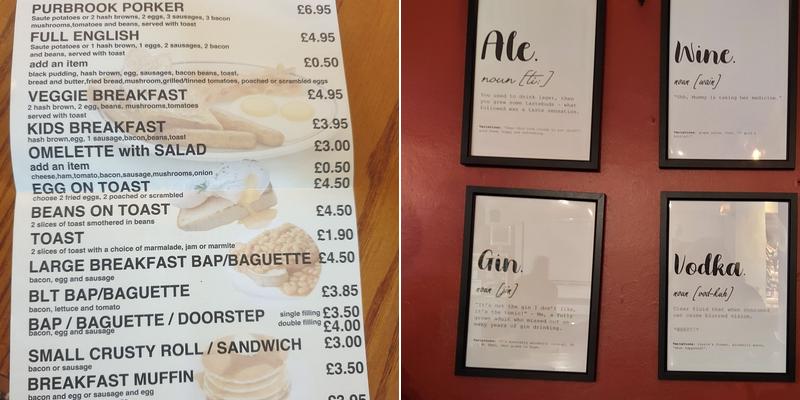 The Woodman, Purbrook Menu