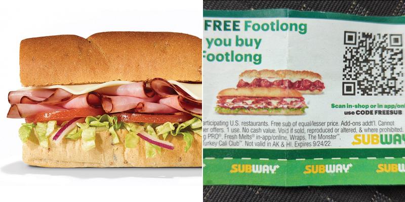 Subway Menu