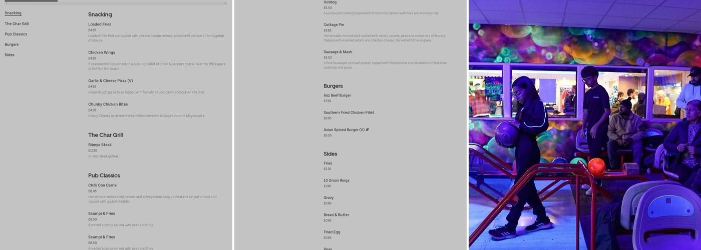 The Windsor Complex Menu