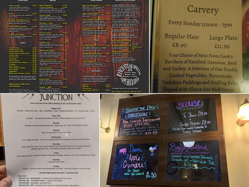 Junction Pub Menu